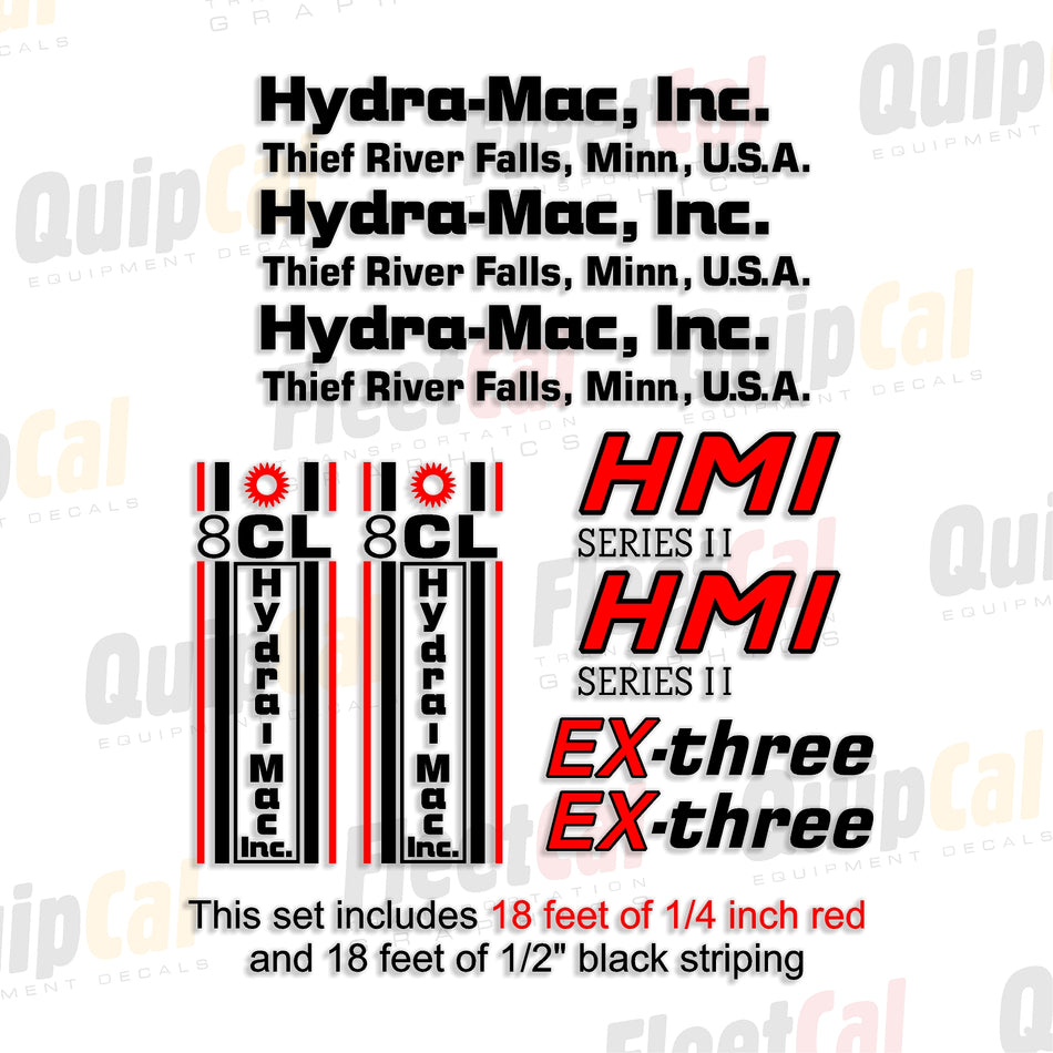 Hydra-Mac Skid Loader Decal Set