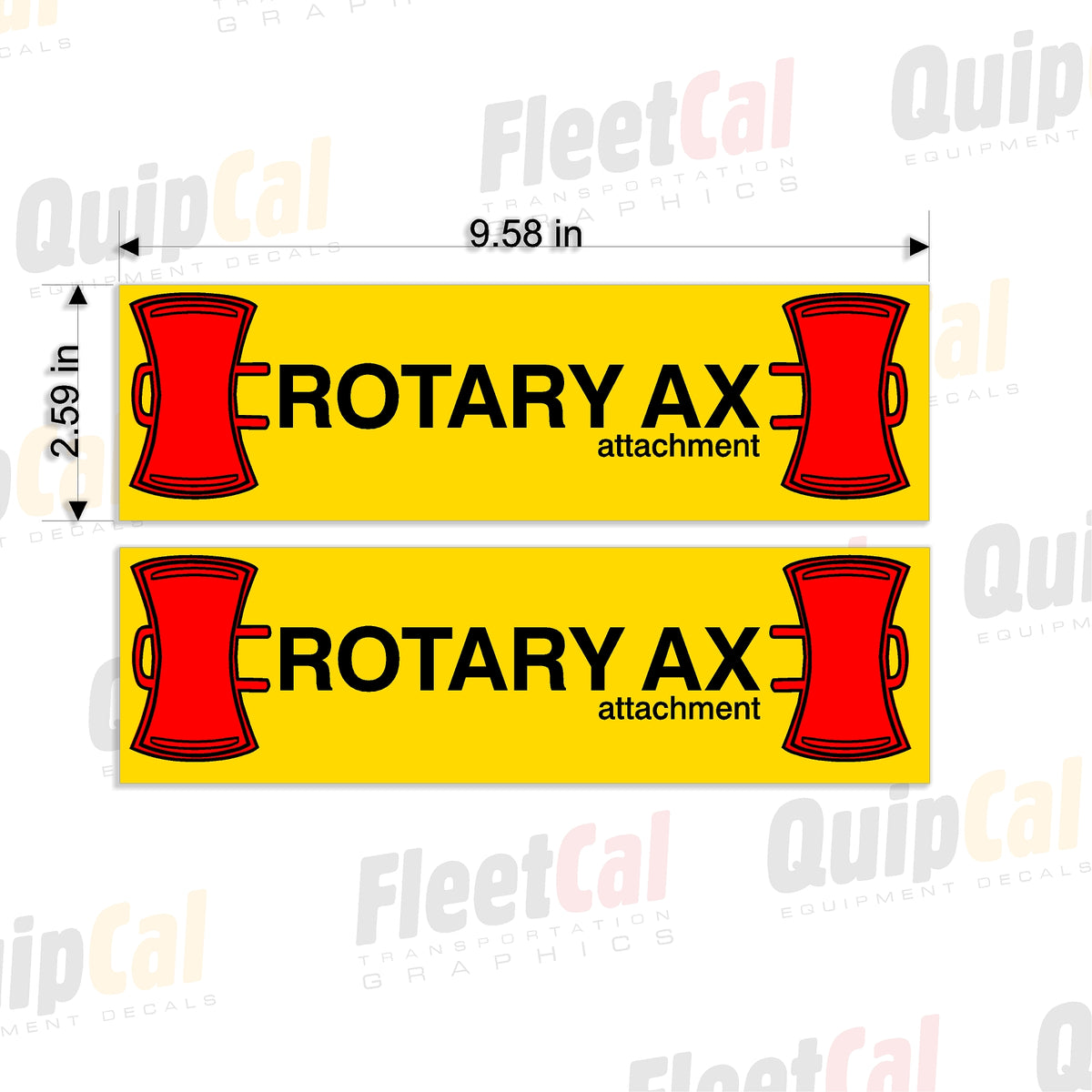 Hydro-Ax Rotary Ax Decals