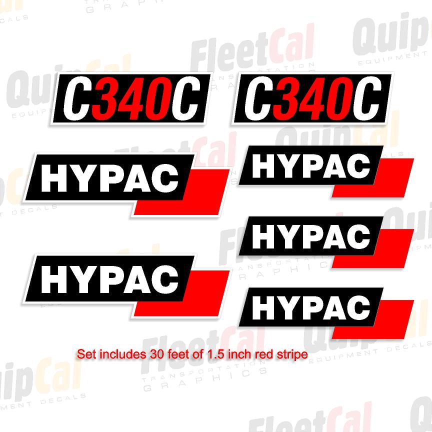 Hypac C340C Marking Decal Set