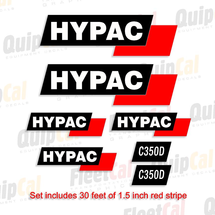 Hypac C350D Marking Decal Set