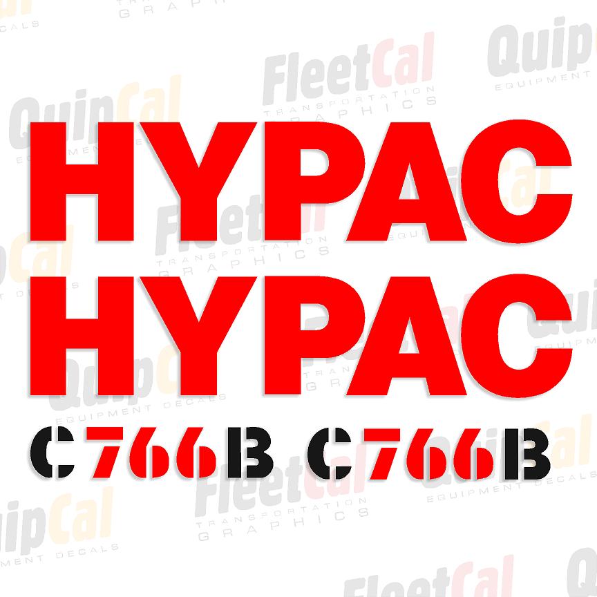 Hypac C766B Marking Decal Set