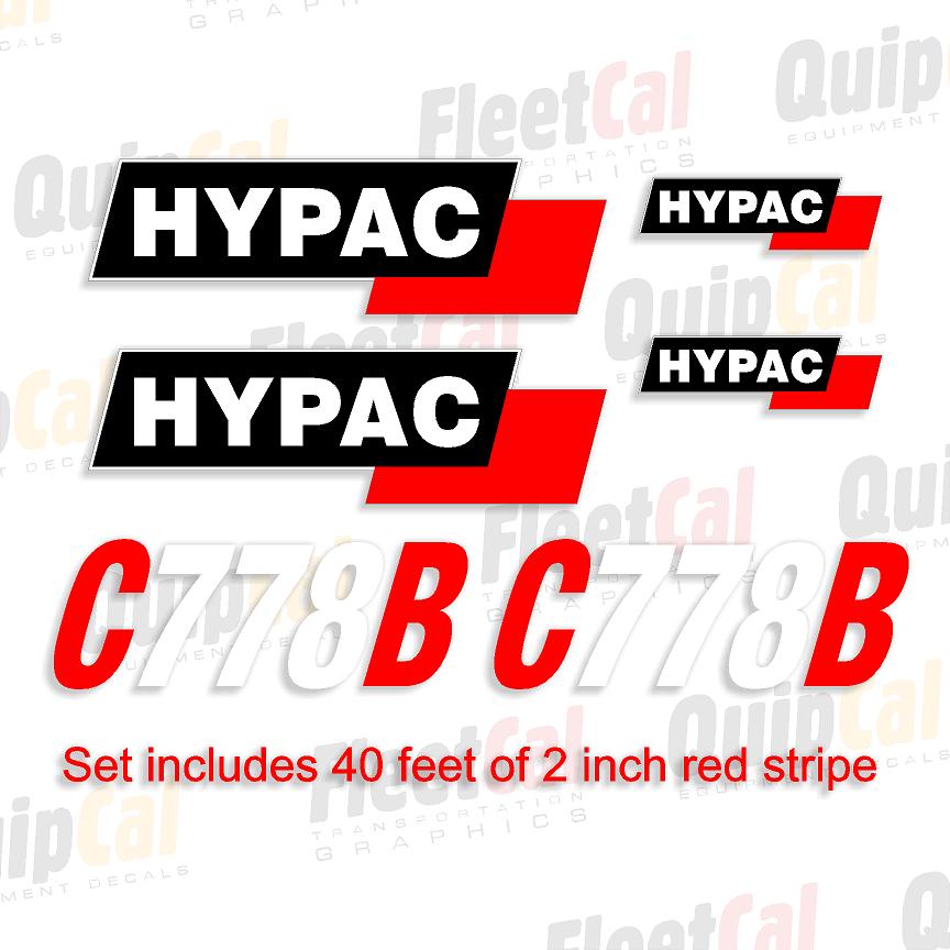 Hypac C778B Marking Decal Set