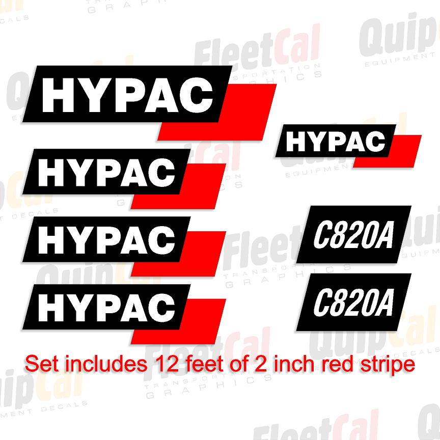 Hypac C820A Marking Decal Set