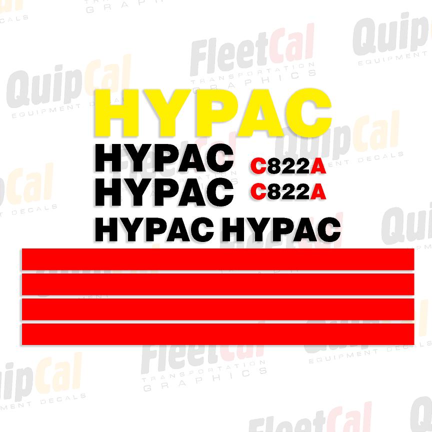 Hypac C822A Early Model Marking Decal Set