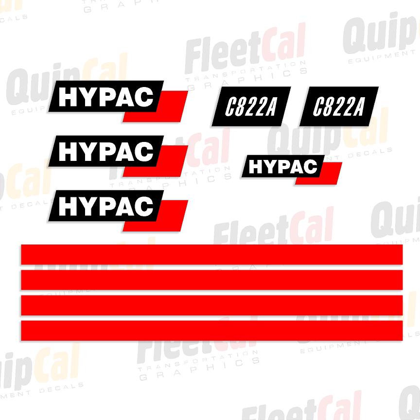 Hypac C822A Late Model Marking Decal Set