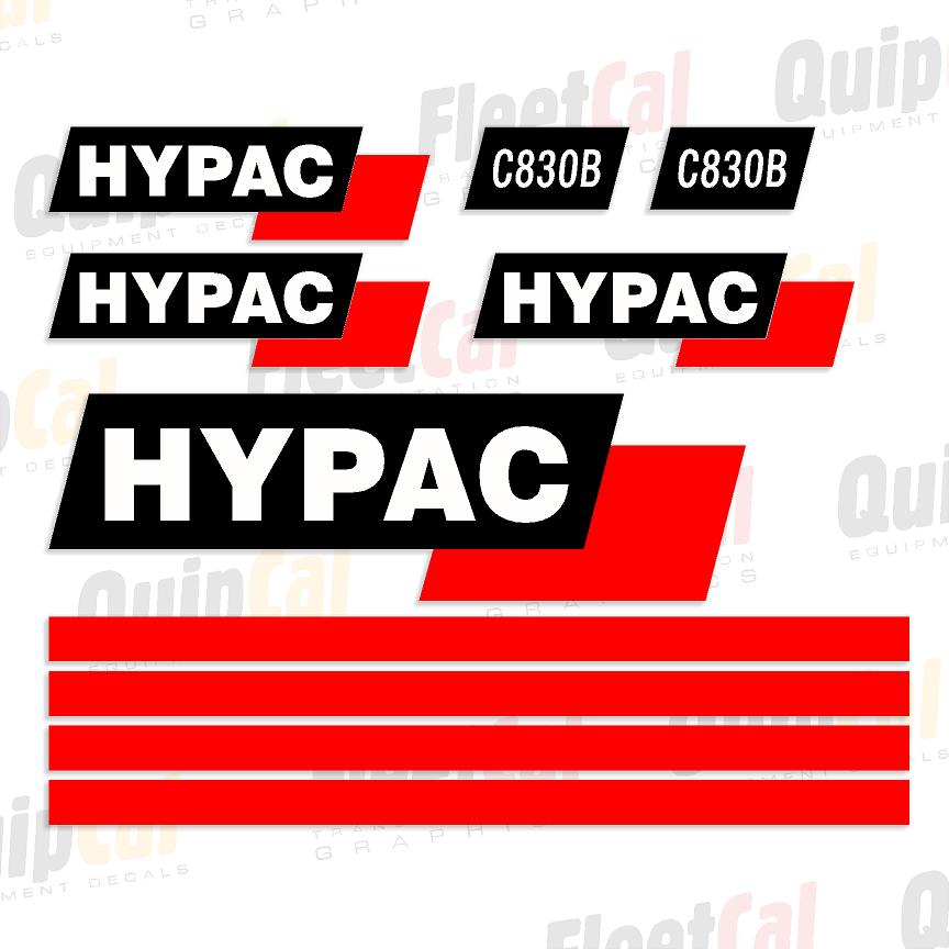 Hypac C830B Marking Decal Set