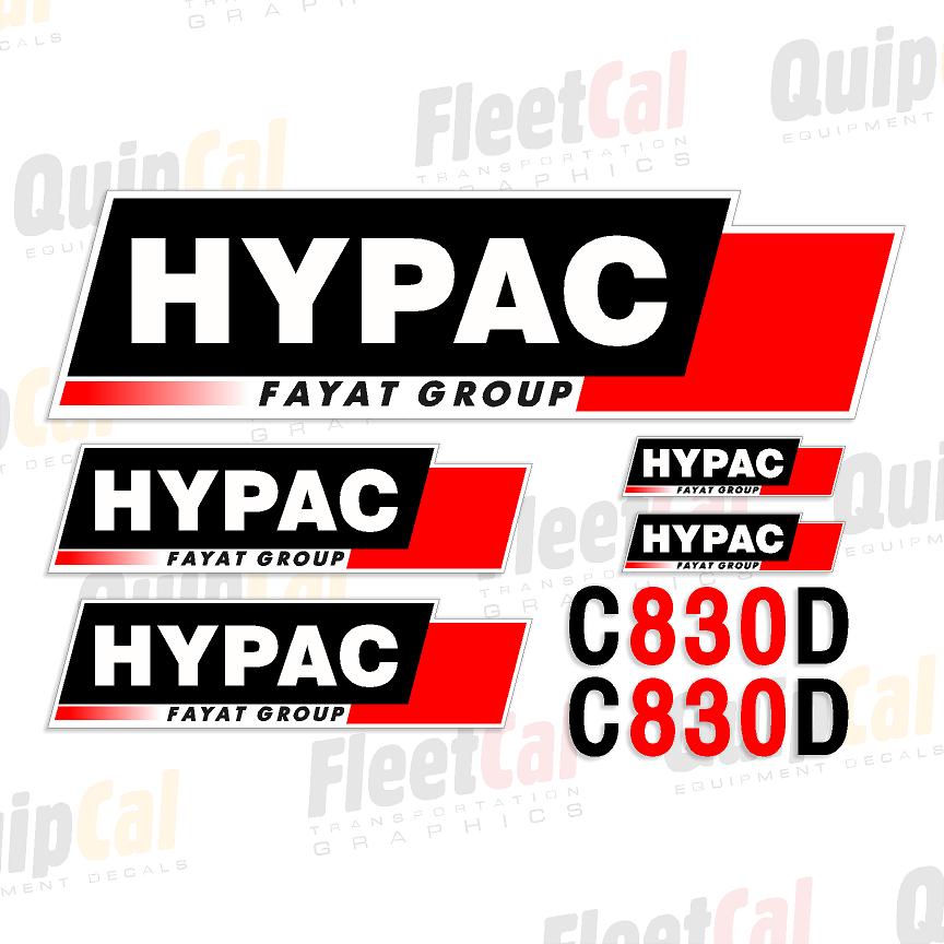 Hypac Fayat C830D Marking Decal Set