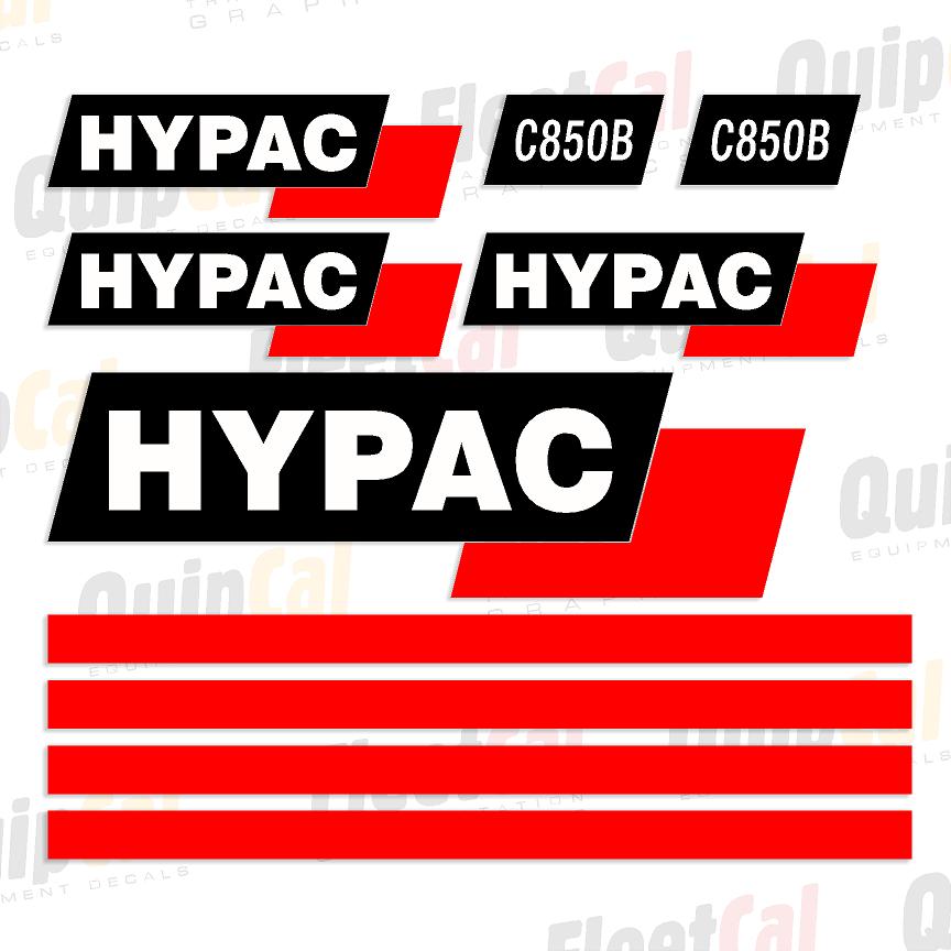 Hypac C850B Marking Decal Set