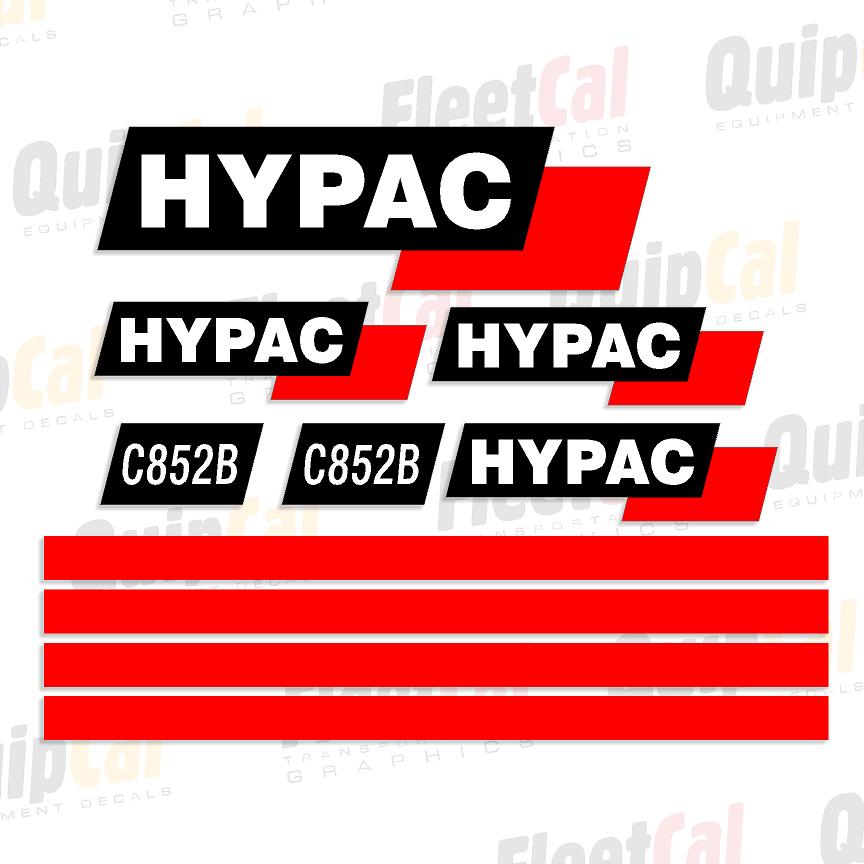 Hypac C852B Marking Decal Set