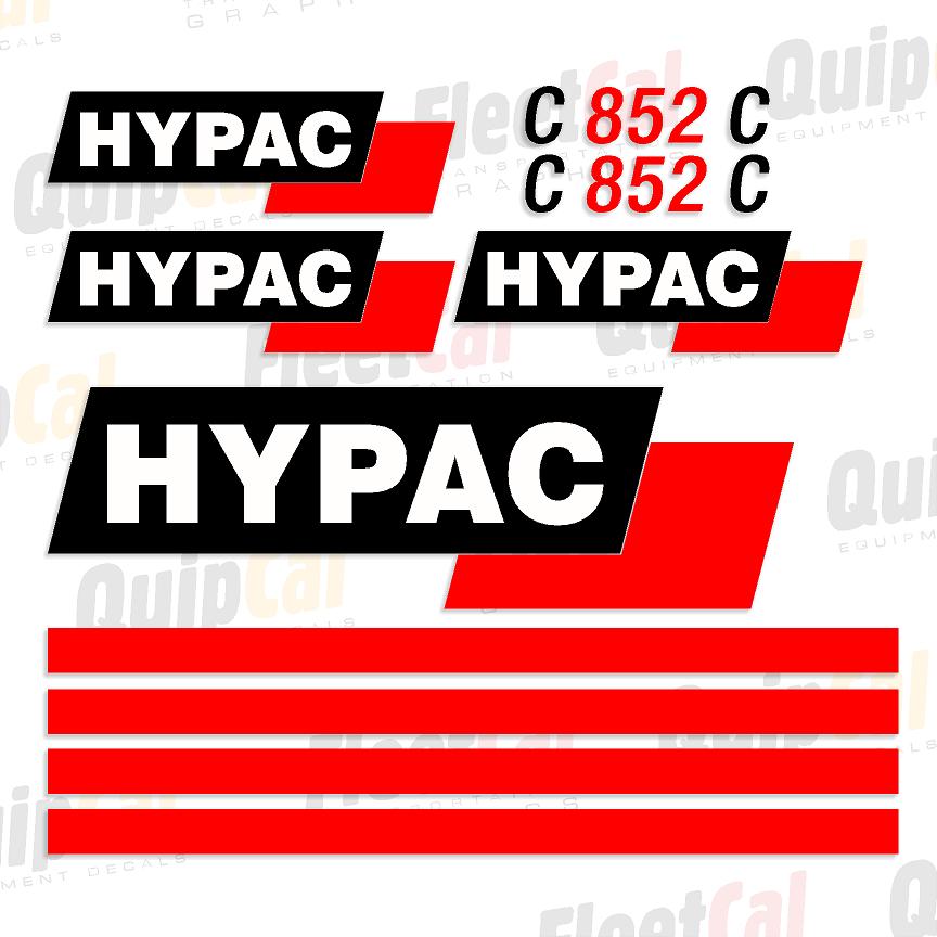 Hypac C852C Marking Decal Set