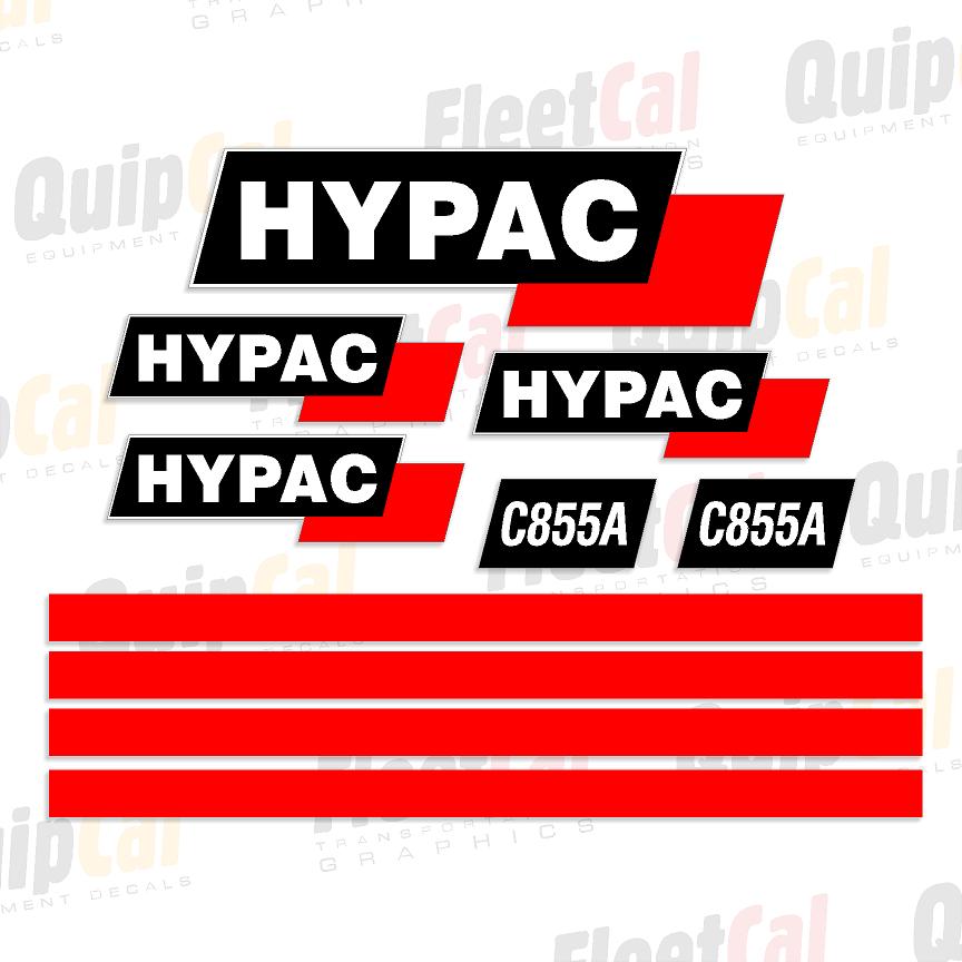 Hypac C855A Marking Decal Set