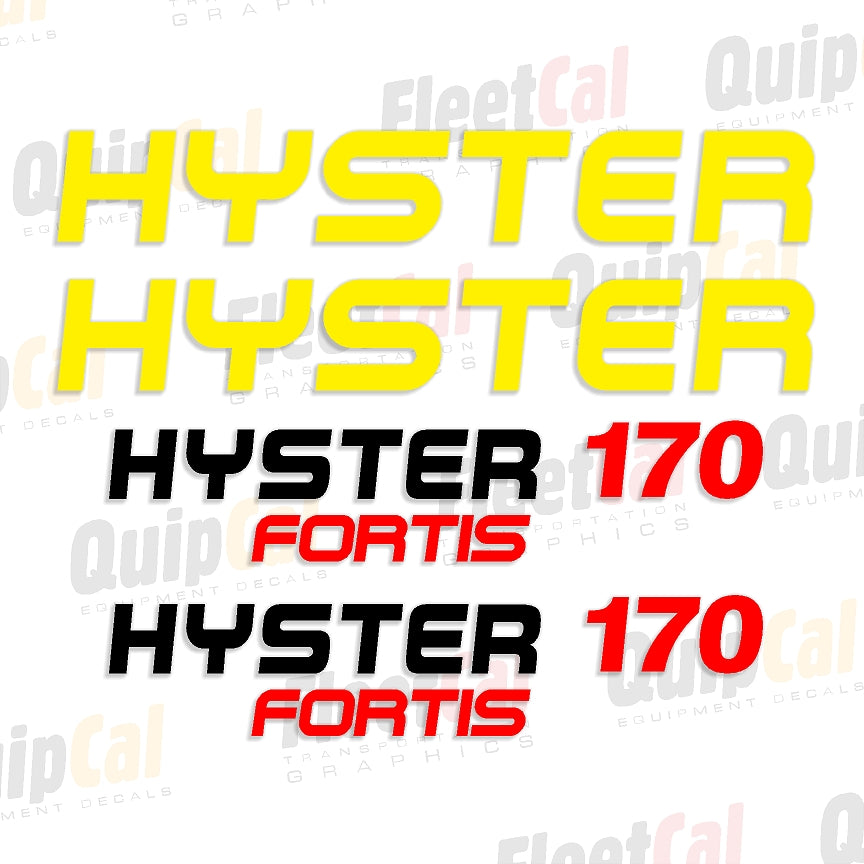 Hyster Forklift Decals