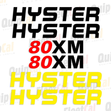 Hyster Forklift Decals