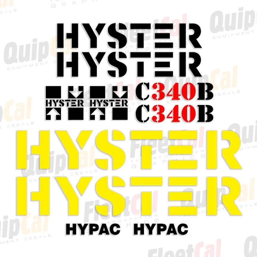 Hyster Roller - Compactor Decals