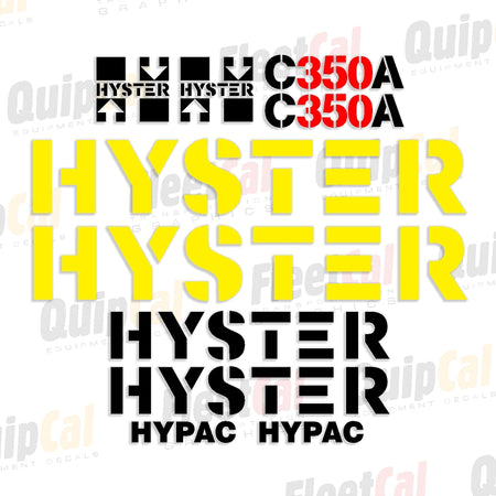 Hyster Roller - Compactor Decals