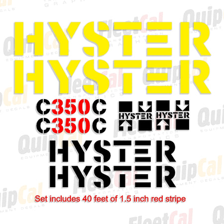 Hyster Roller - Compactor Decals