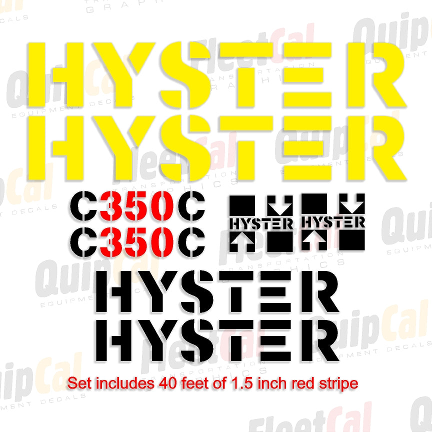 Hyster Roller - Compactor Decals