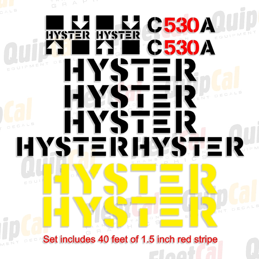 Hyster Roller - Compactor Decals