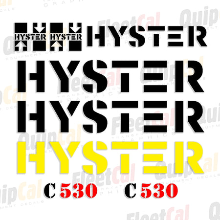 Hyster Roller - Compactor Decals