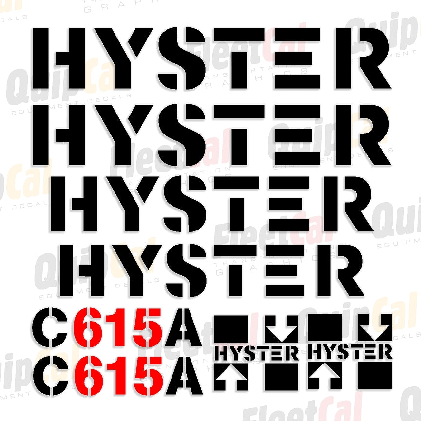 Hyster Roller - Compactor Decals