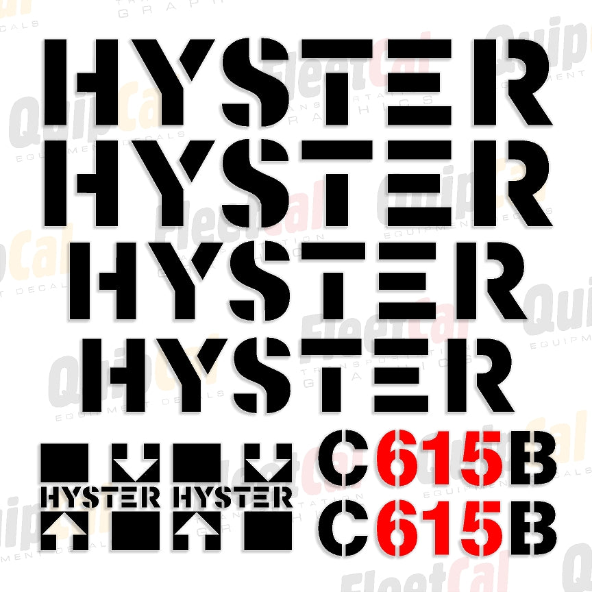 Hyster Roller - Compactor Decals