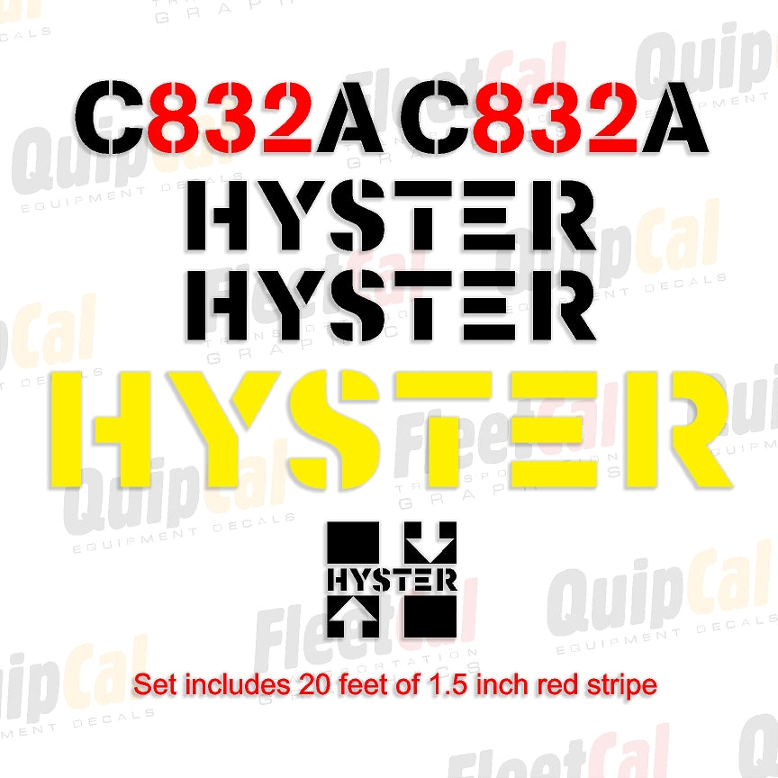 Hyster Roller - Compactor Decals