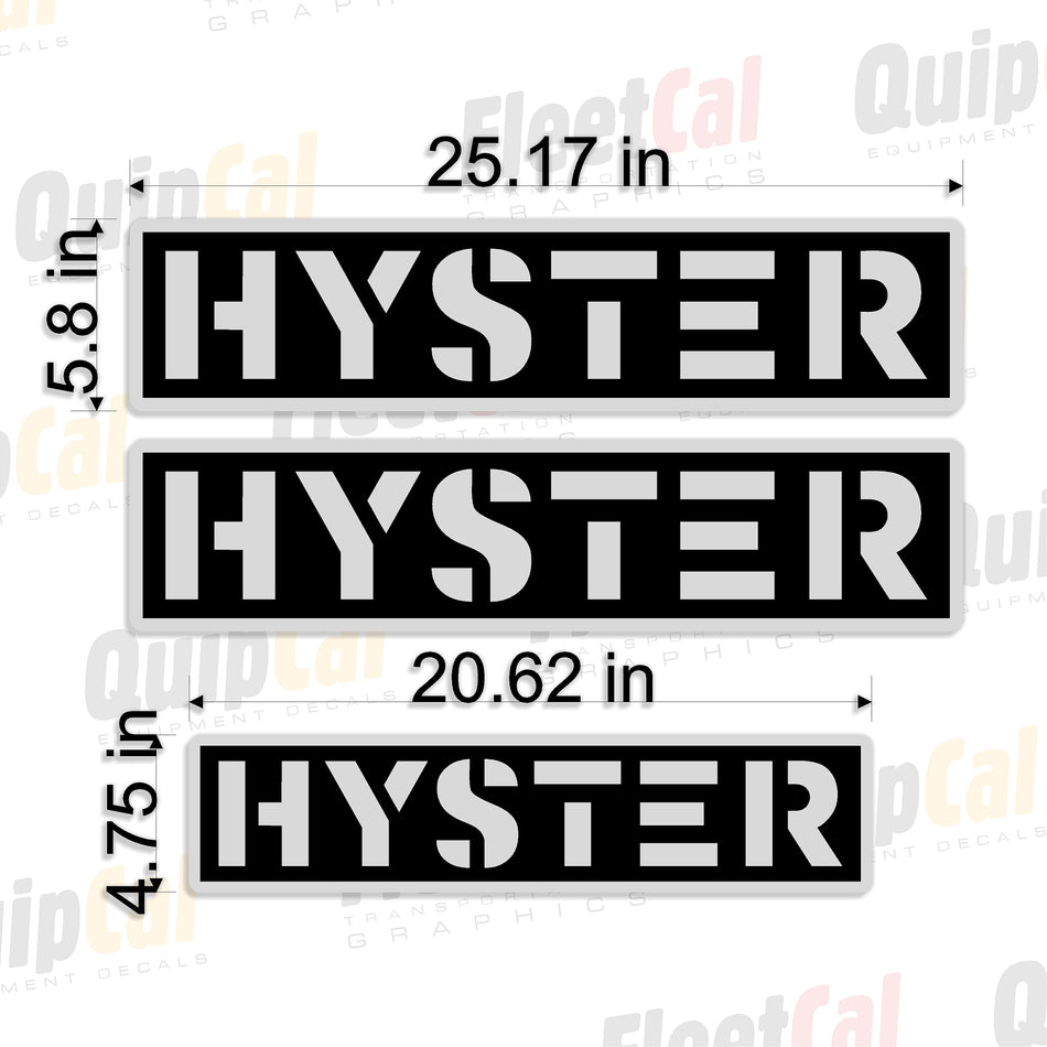 Hyster Trailer Decal Set