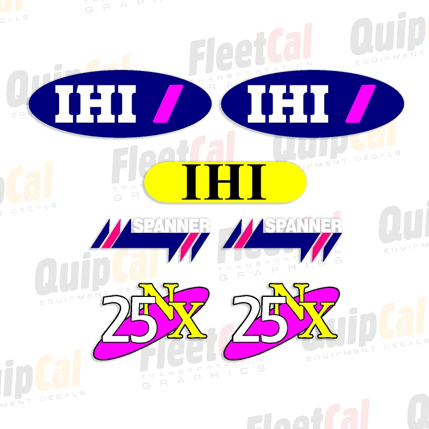 IHI 25NX-markeringsstickerset