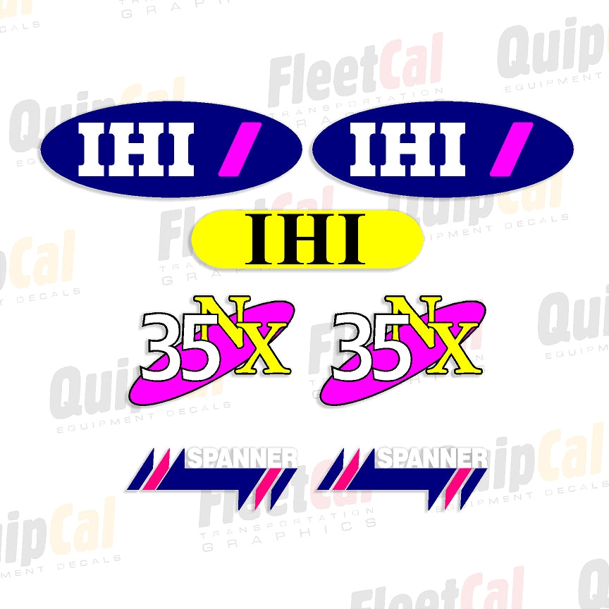 IHI Excavator Decals