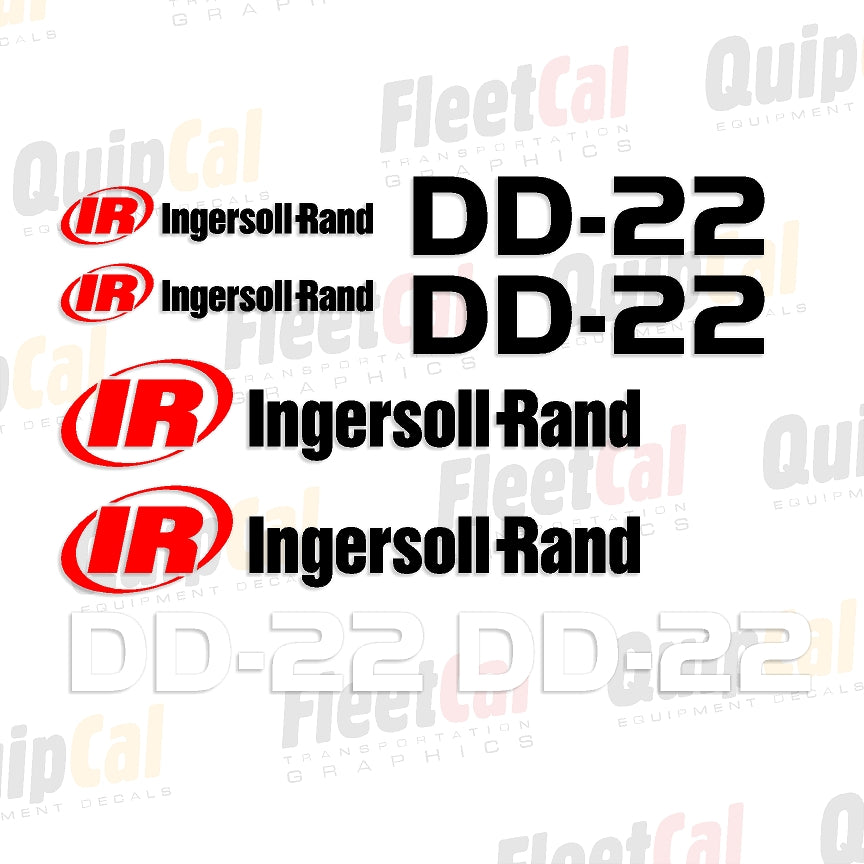 Ingersoll Rand DD-22 2000s Marking Decal Set