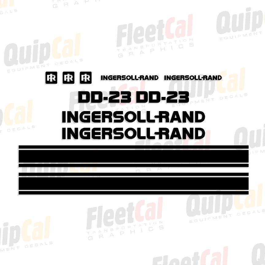 Ingersoll Rand DD-23 1980s Marking Decal Set