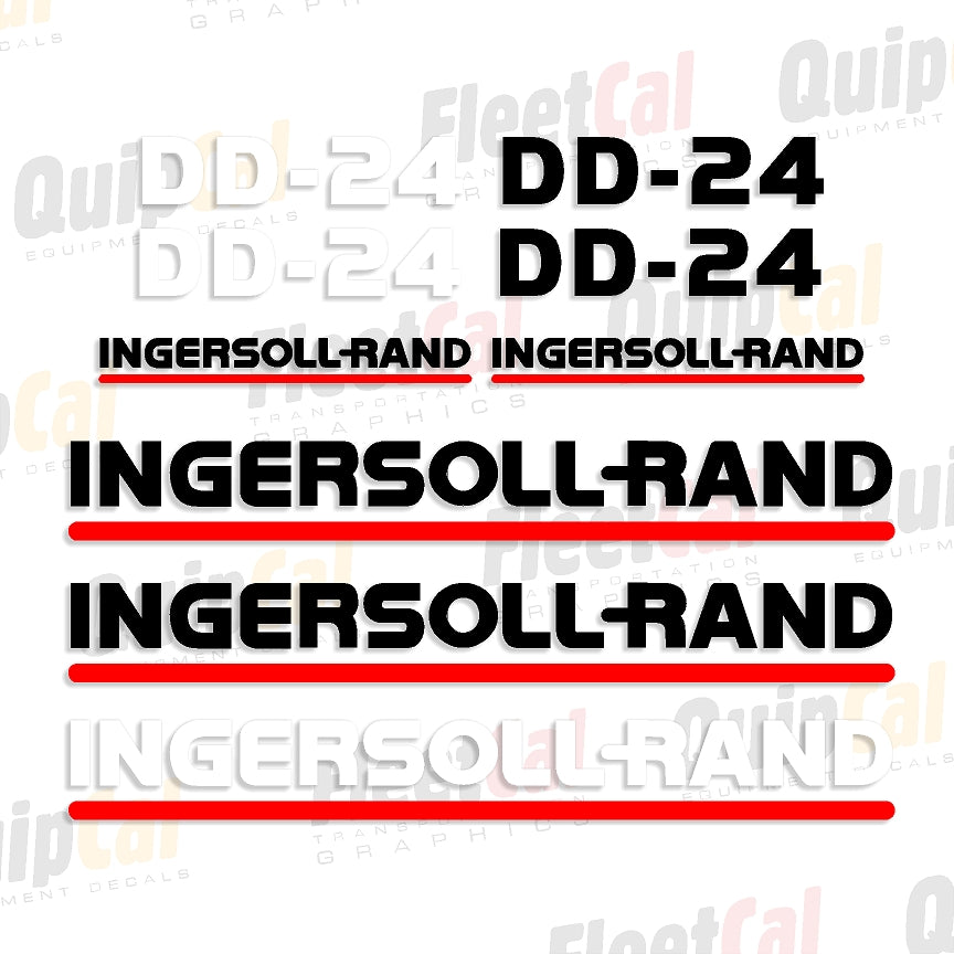 Ingersoll Rand DD-24 Late 1990s Marking Decal Set