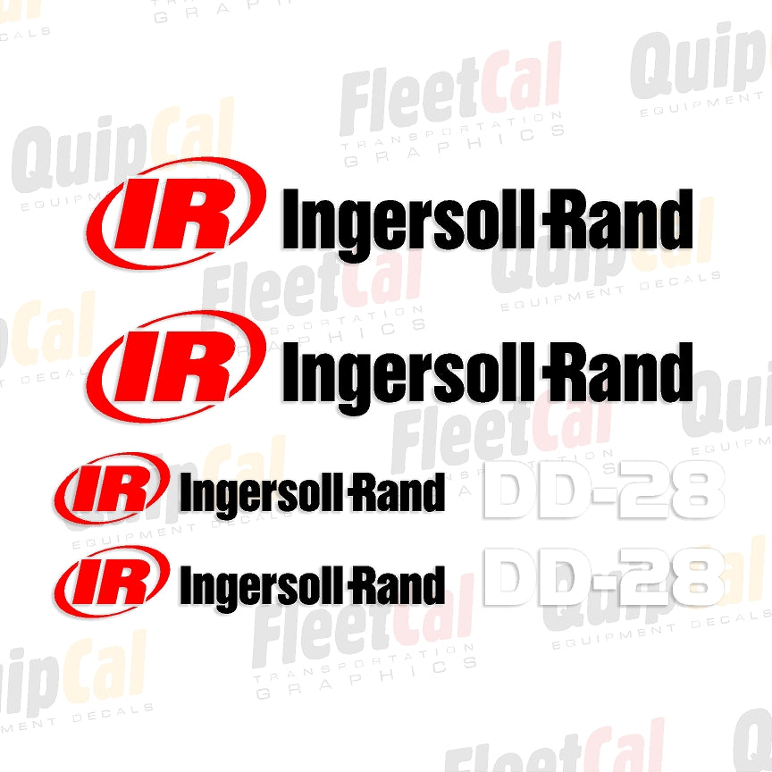 Ingersoll Rand DD-28 Early 2000s Marking Decal Set