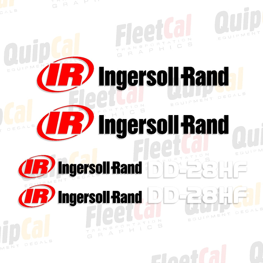 Ingersoll Rand DD-28HF Early 2000s Marking Decal Set