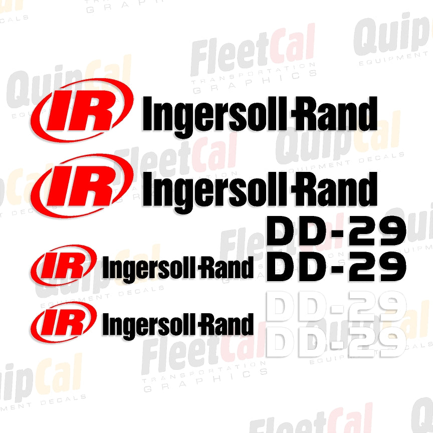 Ingersoll Rand DD-29 Marking Decal Set