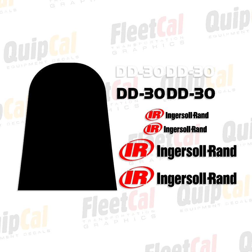 Ingersoll Rand DD-30 Early 2000s Marking Decal Set