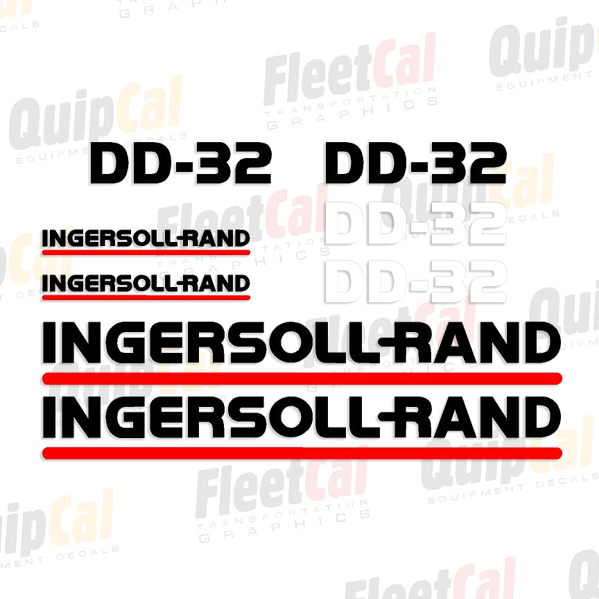 Ingersoll Rand DD-32 Late 1990s Marking Decal Set