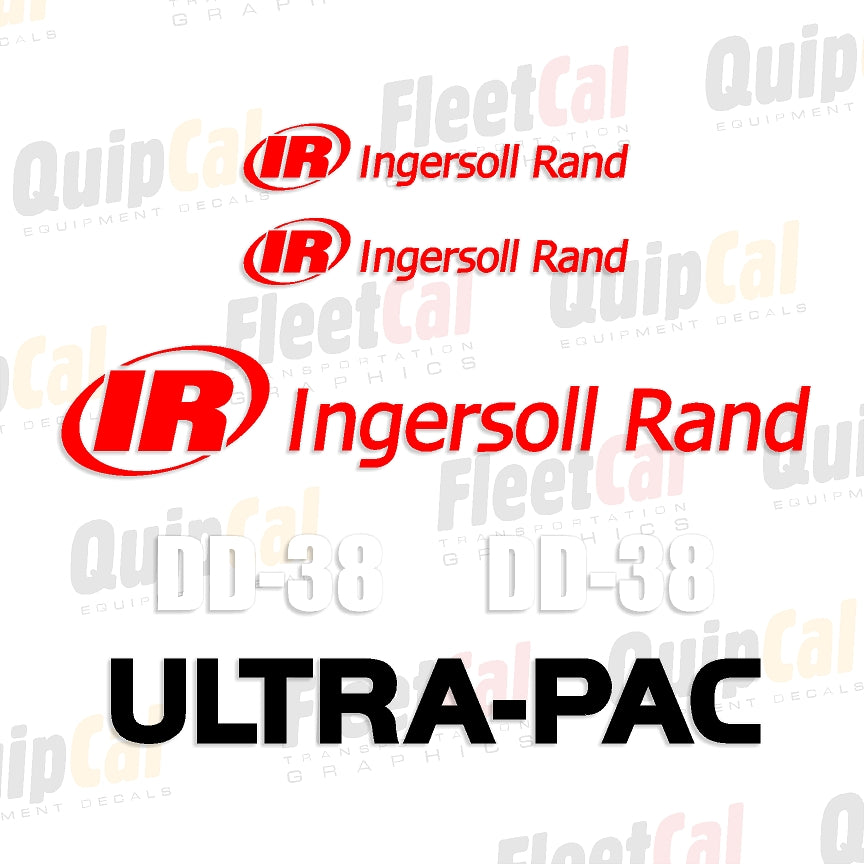 Ingersoll Rand DD-38 Ultra-Pac Marking Decal Set