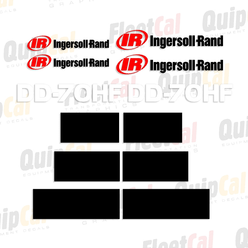 Ingersoll Rand DD-70HF Marking Decal Set