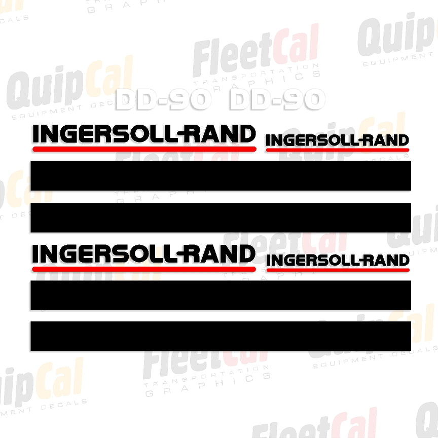 Ingersoll Rand DD-90 Late 1990s Marking Decal Set