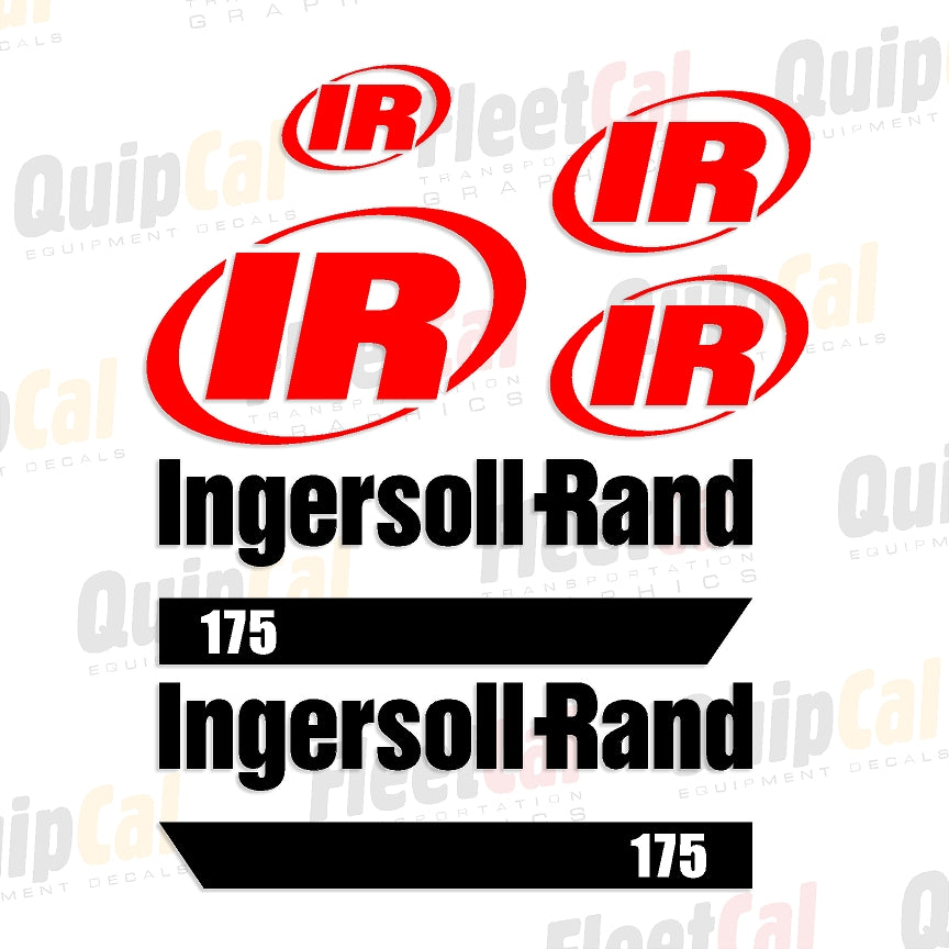 Ingersoll Rand P175 Early 2000s Marking Decal Set