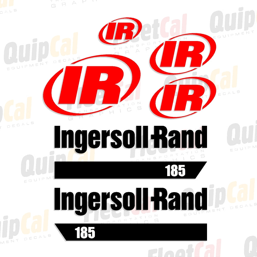 Ingersoll Rand P185 Early 2000s Marking Decal Set