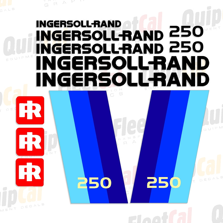 Ingersoll Rand P250 Late 1980s Marking Decal Set