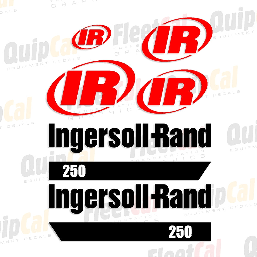 Ingersoll Rand P250 Early 2000s Marking Decal Set