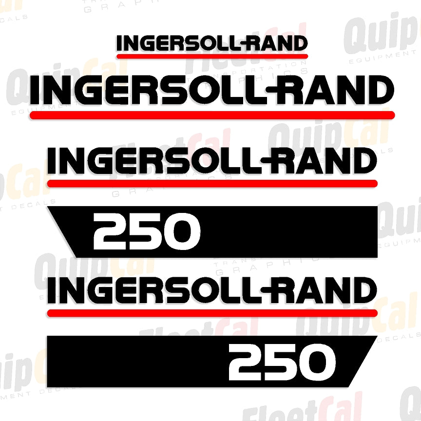 Ingersoll Rand P250 Late 1990s Marking Decal Set