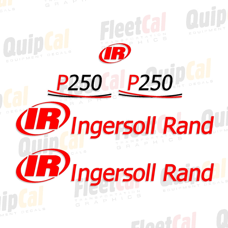 Ingersoll Rand P250 Mid 2000s Marking Decal Set