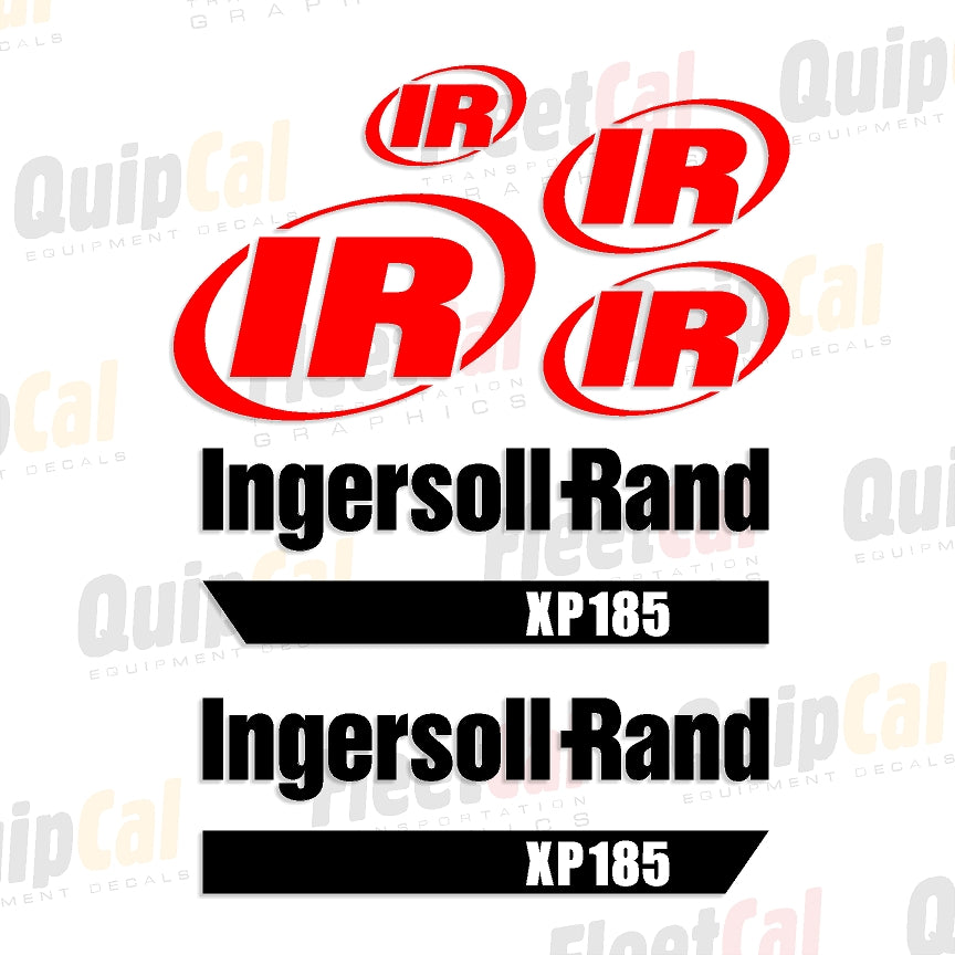 Ingersoll Rand XP185 Early 2000s Marking Decal Set