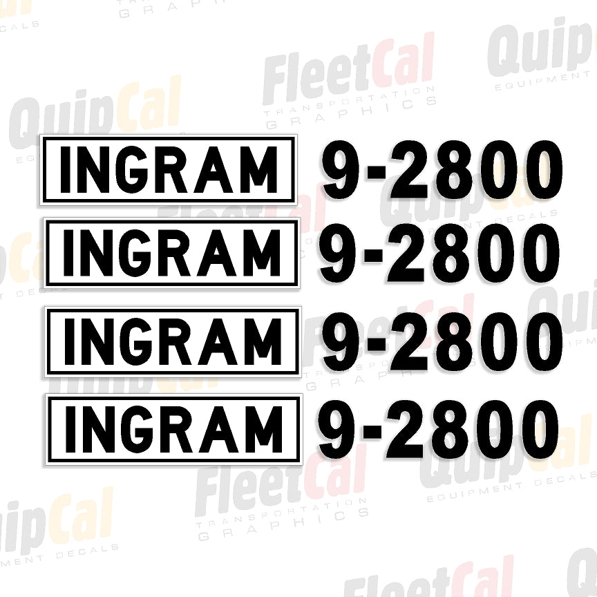 Ingram Roller Decals