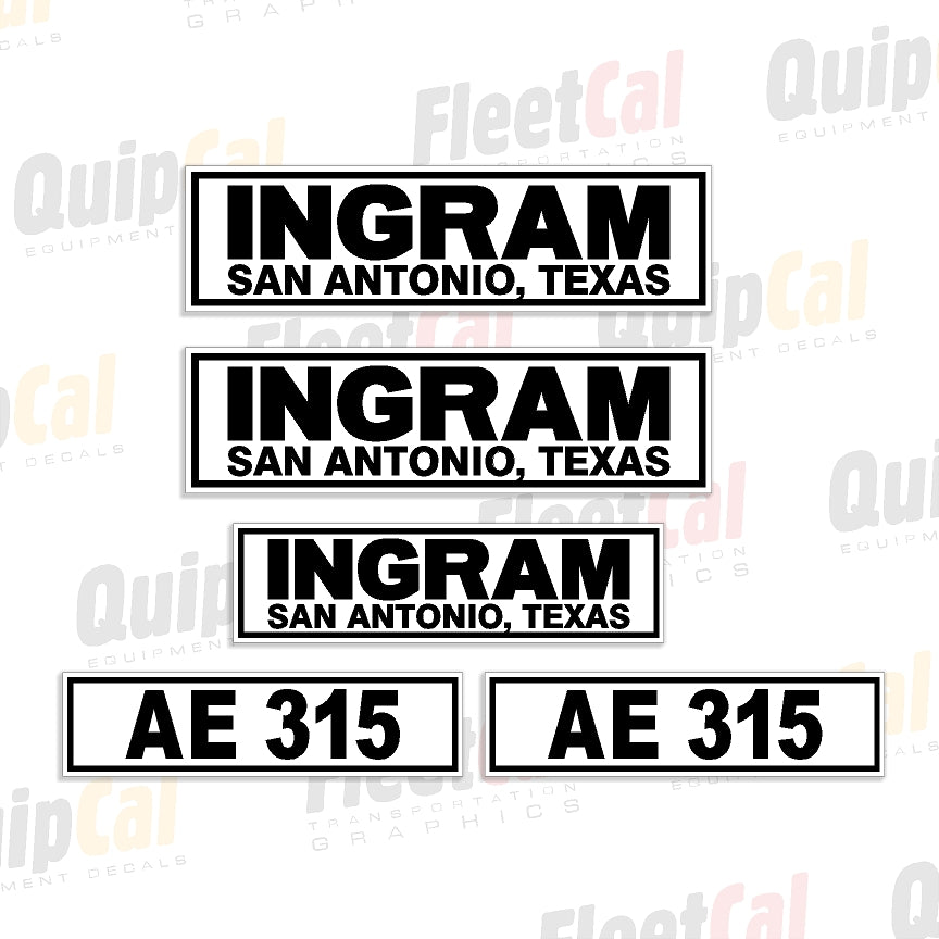 Ingram Roller Decals