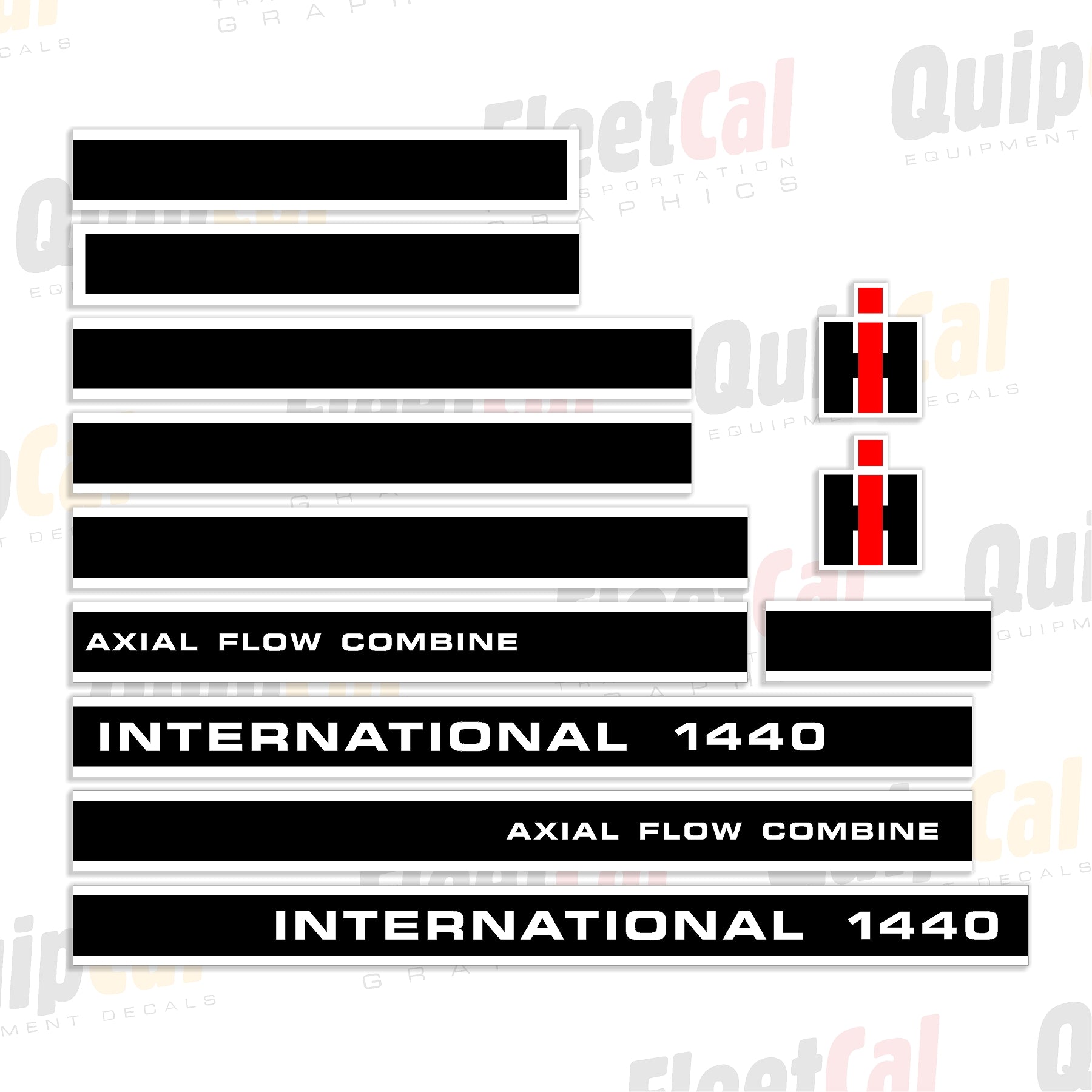 International 1440 Axial Flow Combine Marking Decal Set – Truck and ...